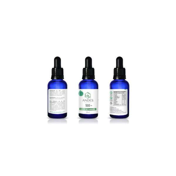 Suplemento Alimenticio | Aceite de Cannabis | 500mg | 30ml. | Andes Austral