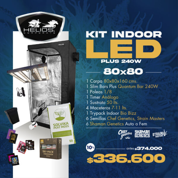 Kit Indoor | Led | 80 x 80 | Plus 240W (sólo web)