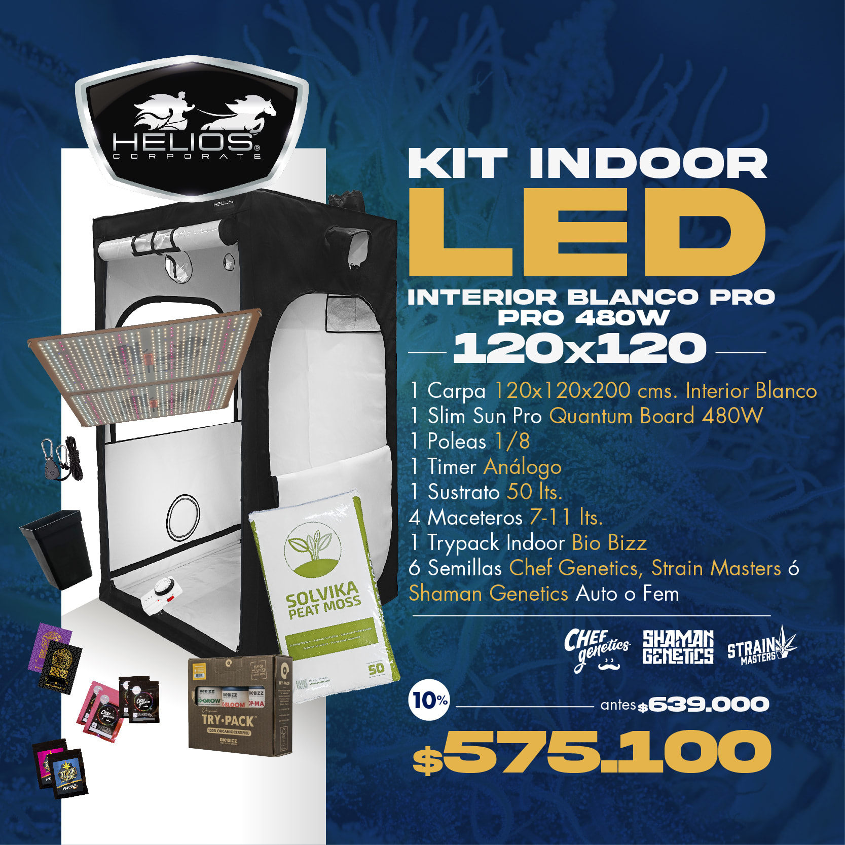 kit-led-190453.jpg Kit Indoor | Led | Int. Blanco | 120 x 120 | Pro 480W (sólo web) - Imagen 1