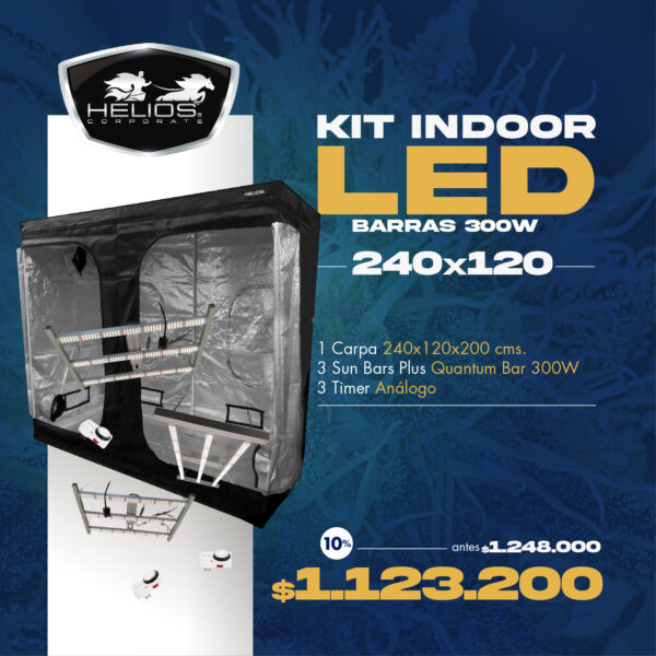 Kit Indoor | Led | 240 x 120 | Barras 300W (sólo web)