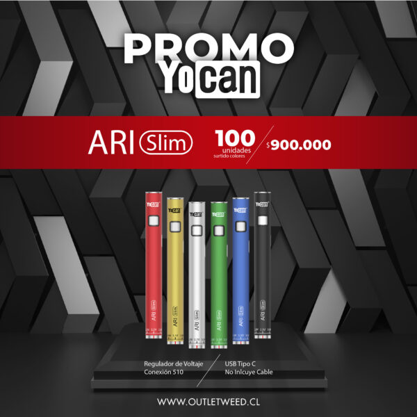 Promociones Web ARI Slim | 100 Unidades | Yocan