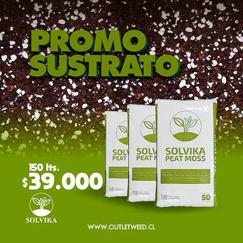 Promociones Web Sustrato | 150 lts. | 3 Sacos 50 Lts. | Solvika