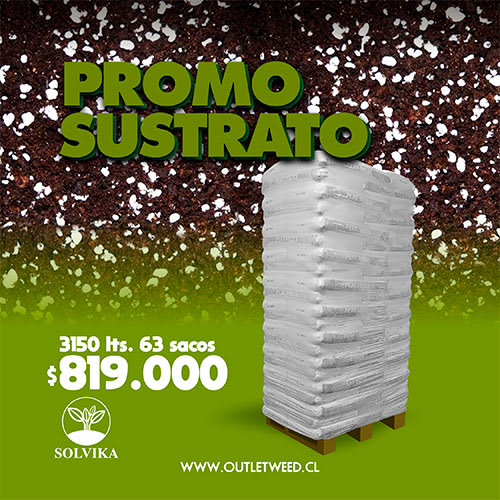 Promociones Web Sustrato | 3150 lts. | 63 Sacos 50 Lts. | Solvika